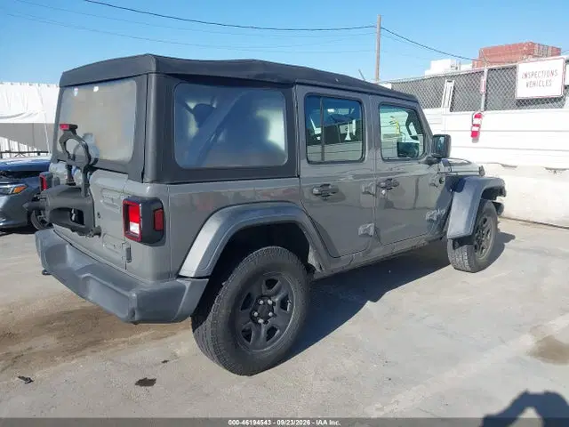 2020 Jeep Wrangler Unlimited Sport 4x4 VIN 1C4HJXDG9LW182105 фото 4