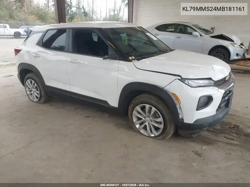 KL79MMS24MB181161 — 2021 Chevrolet TrailBlazer, Передняя часть, фото до ремонта