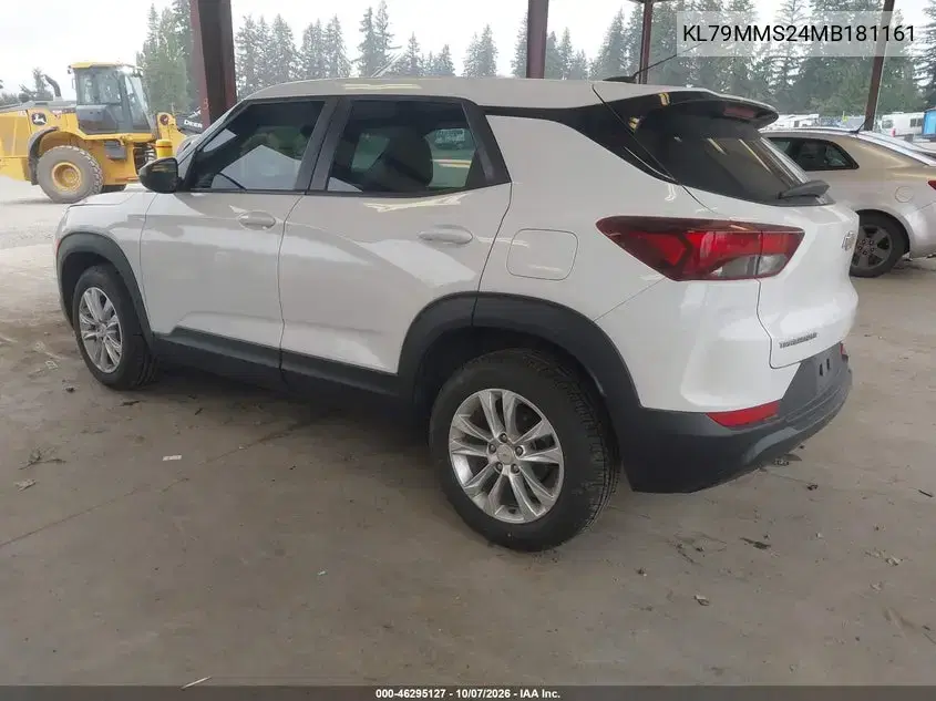 2021 Chevrolet Trailblazer Fwd Ls VIN KL79MMS24MB181161 фото 4