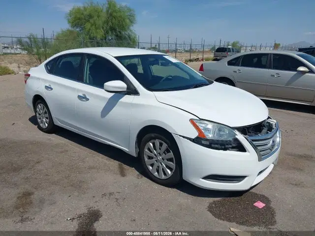 3N1AB7AP2FY231583 — 2015 Nissan Sentra Fe+ S/s/sl/sr/sv, Front End, фото до ремонта