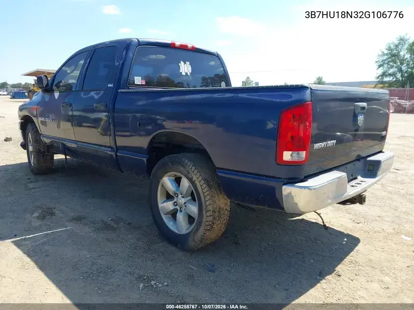2002 Dodge Ram 1500 St VIN 3B7HU18N32G106776 фото 3