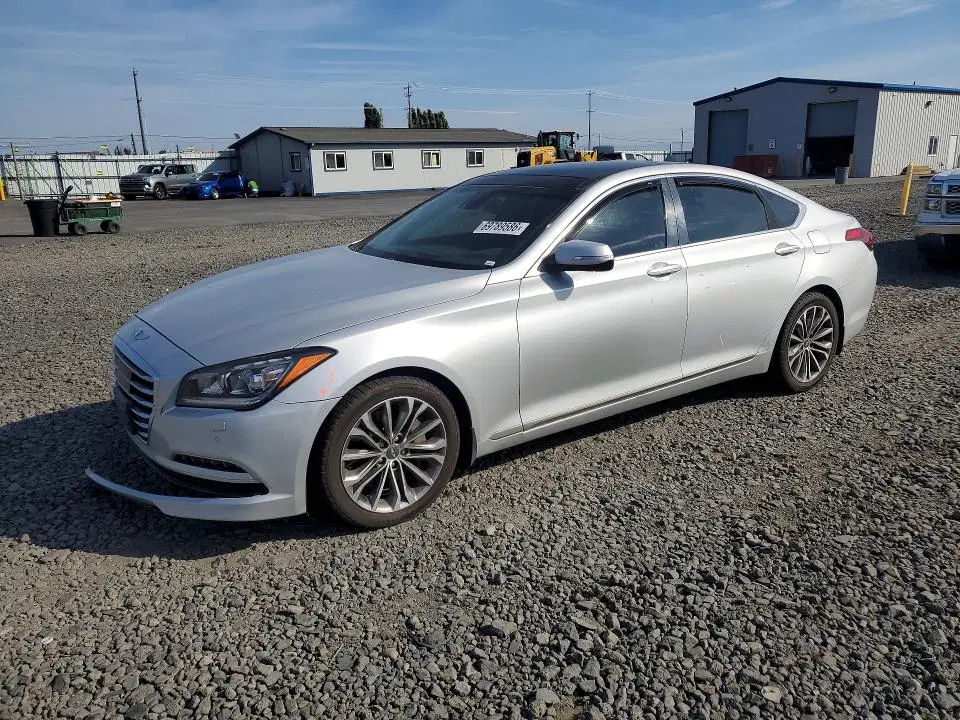 KMHGN4JEXFU033344 — 2015 Hyundai Genesis, Задняя часть (Rear End), фото до ремонта