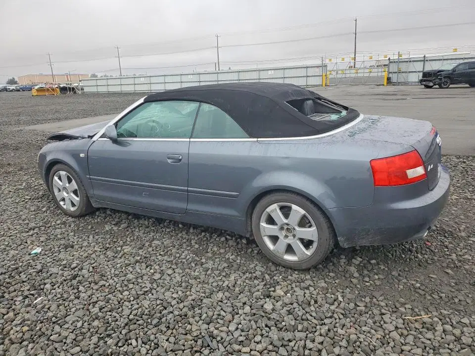 2004 AUDI A4 VIN WAUDT48H04K023702 фото 2