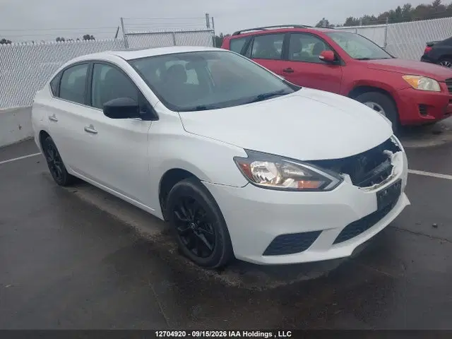 3N1AB7AP0JY305544 — 2018 Nissan Sentra, Передняя часть, фото до ремонта