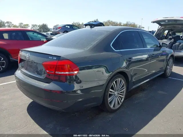 2015 Volkswagen Passat 1.8t Sport VIN 1VWBT7A3XFC014266 фото 4
