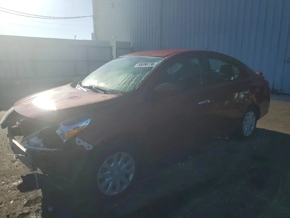 3N1CN7AP9KL822307 — 2019 Nissan Versa, Передняя часть (Front End), фото до ремонта