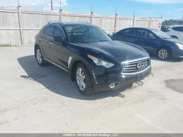 JN8CS1MW5EM410115 — 2014 Infiniti QX70, Передняя часть (Front), фото до ремонта