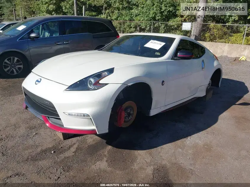 2017 Nissan 370Z Nismo Tech VIN JN1AZ4EH8HM950615 фото 2