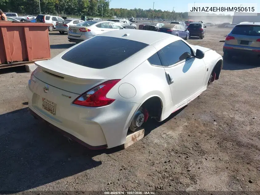 2017 Nissan 370Z Nismo Tech VIN JN1AZ4EH8HM950615 фото 4