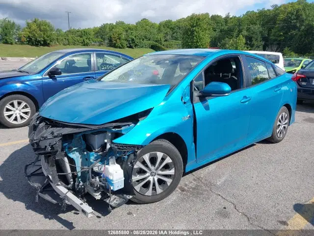 2021 Toyota PRIUS PRIME VIN JTDKAMFP0M3165553 фото 2