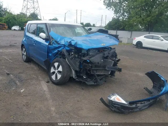 KNDJP3AE5J7032673 — 2018 Kia Soul Ev +, Передняя часть (Front), фото до ремонта