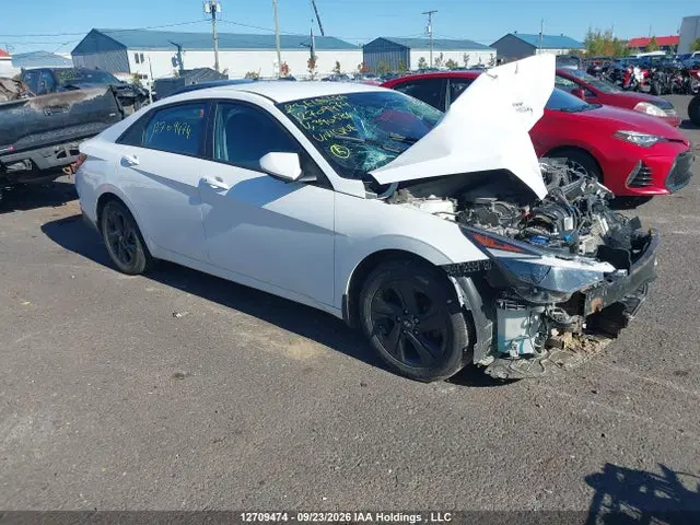 KMHLM4AG4PU390586 — 2023 Hyundai Elantra Preferred Ivt, Передняя часть (Front), фото до ремонта