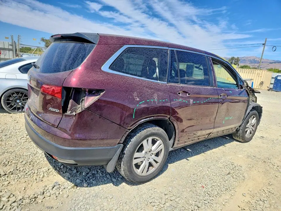 2016 Honda Pilot VIN 5FNYF6H14GB010396 фото 3