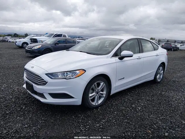 2018 Ford Fusion Hybrid S VIN 3FA6P0UU6JR243595 фото 2