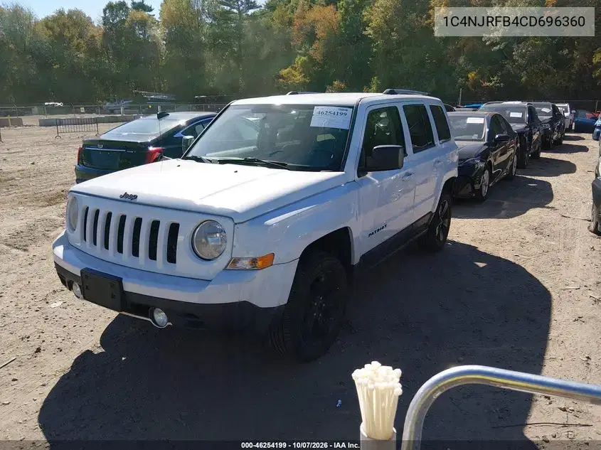 2012 Jeep Patriot Latitude VIN 1C4NJRFB4CD696360 фото 3