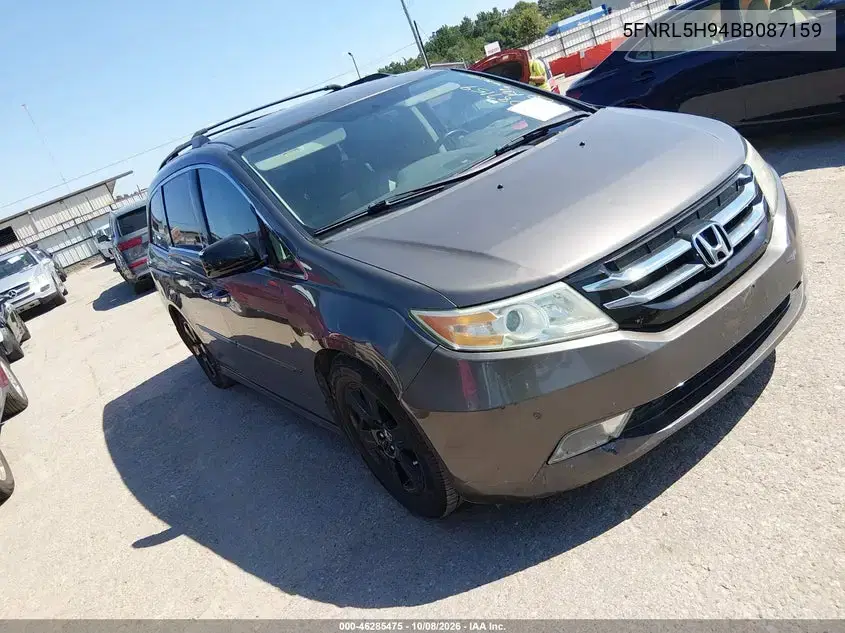 5FNRL5H94BB087159 — 2011 Honda Odyssey, Передняя часть, фото до ремонта