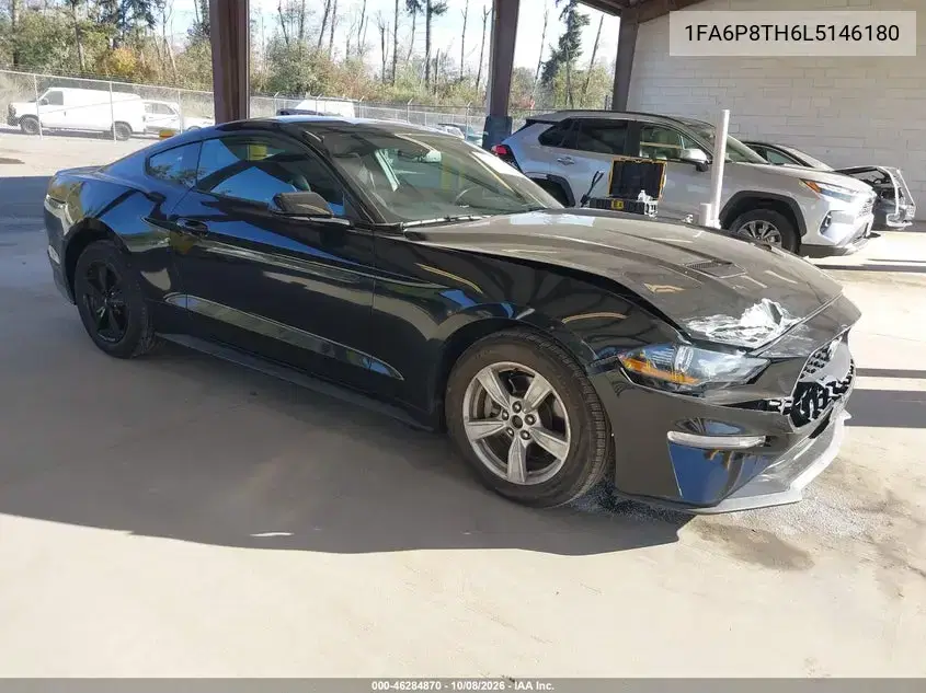 1FA6P8TH6L5146180 — 2020 Ford Mustang, Передняя часть, фото до ремонта