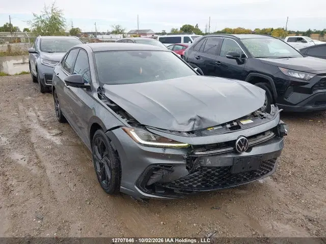 3VWSX7BU0SM021098 — 2025 Volkswagen Jetta Comfortline, Передняя часть (Front), фото до ремонта