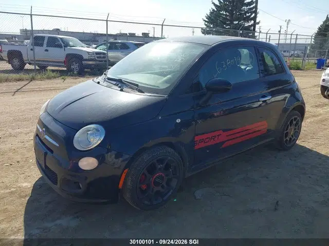 2014 Fiat 500 SPORT VIN 3C3CFFBR2ET194801 фото 2