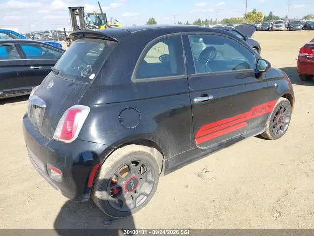 2014 Fiat 500 SPORT VIN 3C3CFFBR2ET194801 фото 4