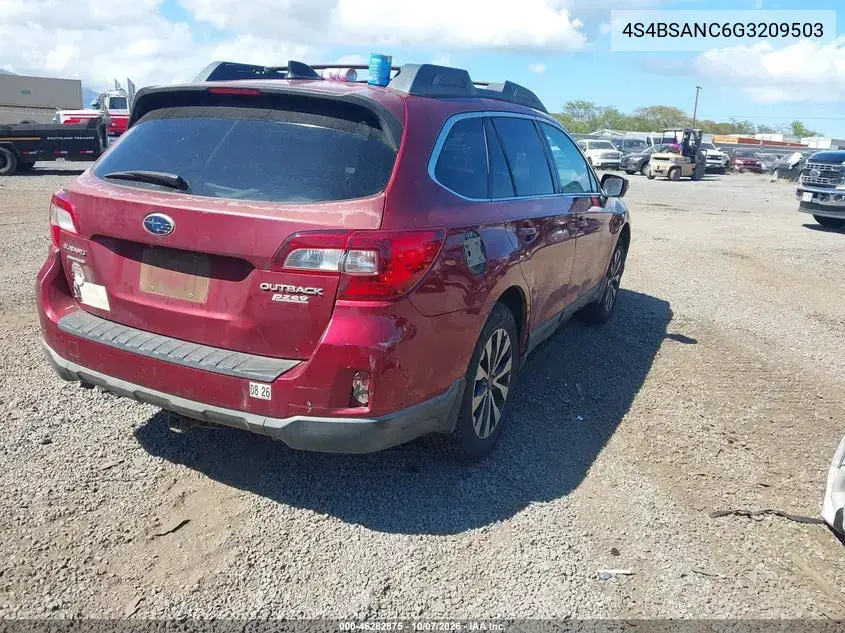 2016 Subaru Outback 2.5I Limited VIN 4S4BSANC6G3209503 фото 5