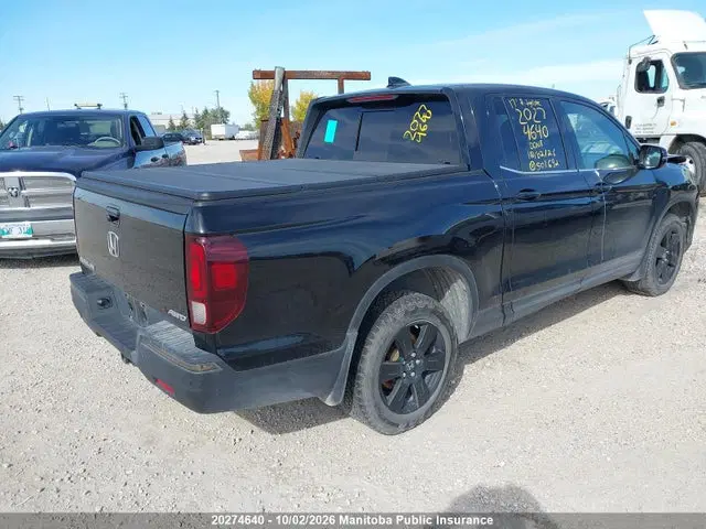 2017 Honda Ridgeline Black Edition VIN 5FPYK3F85HB501692 фото 4