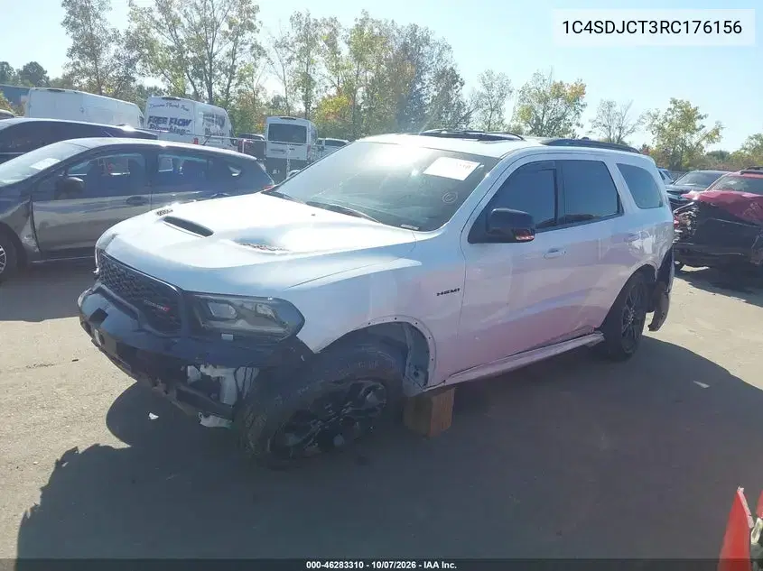 2024 Dodge Durango R/T Plus Awd VIN 1C4SDJCT3RC176156 фото 3