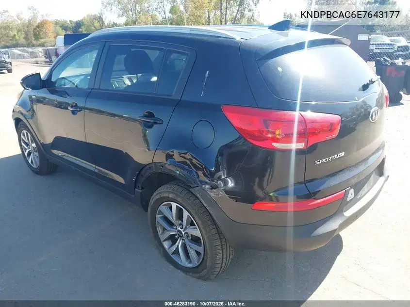 2014 Kia Sportage Lx VIN KNDPBCAC6E7643177 фото 4