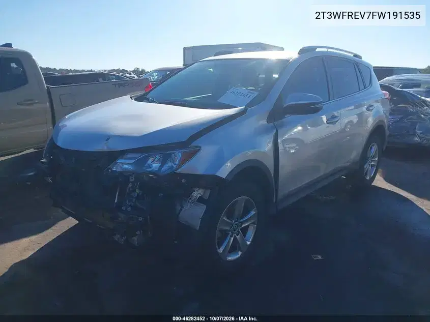 2015 Toyota Rav4 Xle VIN 2T3WFREV7FW191535 фото 3