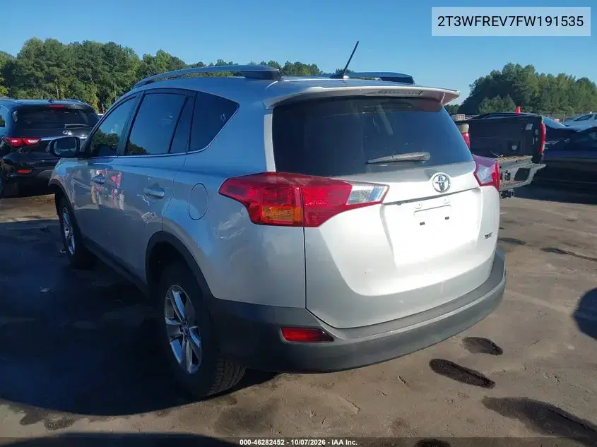 2015 Toyota Rav4 Xle VIN 2T3WFREV7FW191535 фото 4