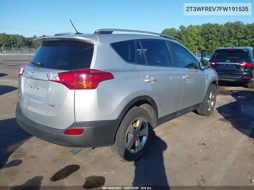 2015 Toyota Rav4 Xle VIN 2T3WFREV7FW191535 фото 5