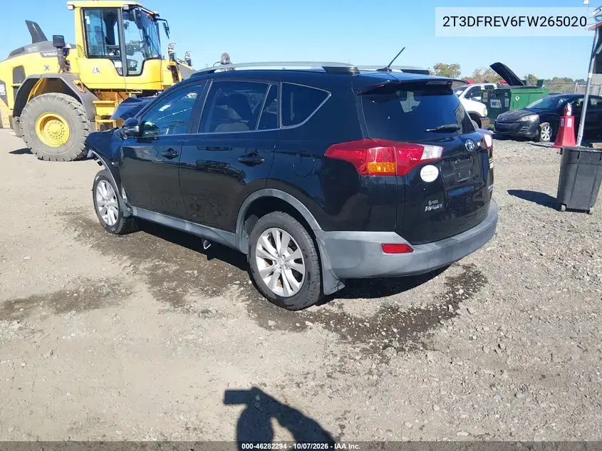 2015 Toyota Rav4 Limited VIN 2T3DFREV6FW265020 фото 3