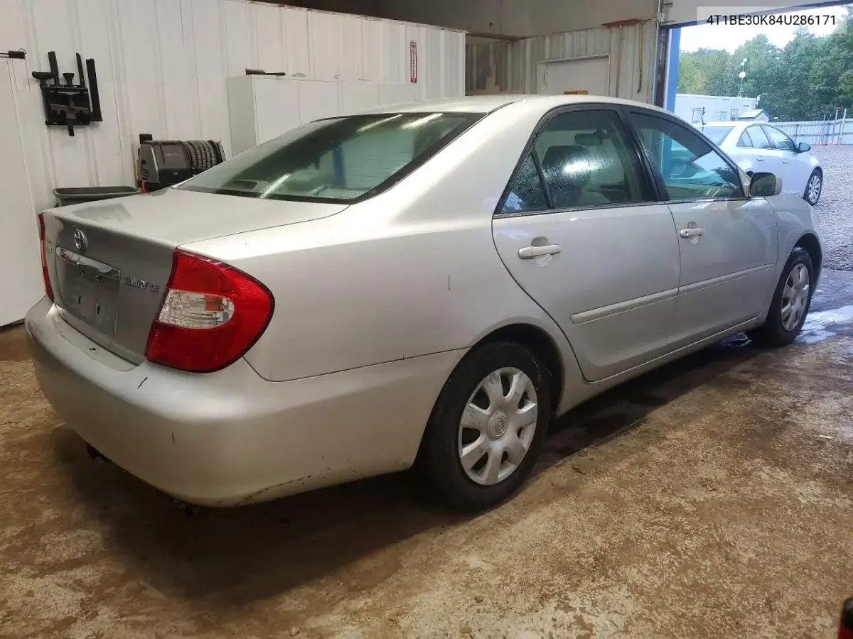 2004 Toyota Camry Le VIN 4T1BE30K84U286171 фото 3