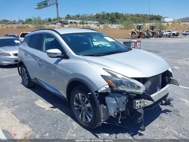 5N1AZ2MGXJN125553 — 2018 Nissan Murano SV, Задняя часть, фото до ремонта