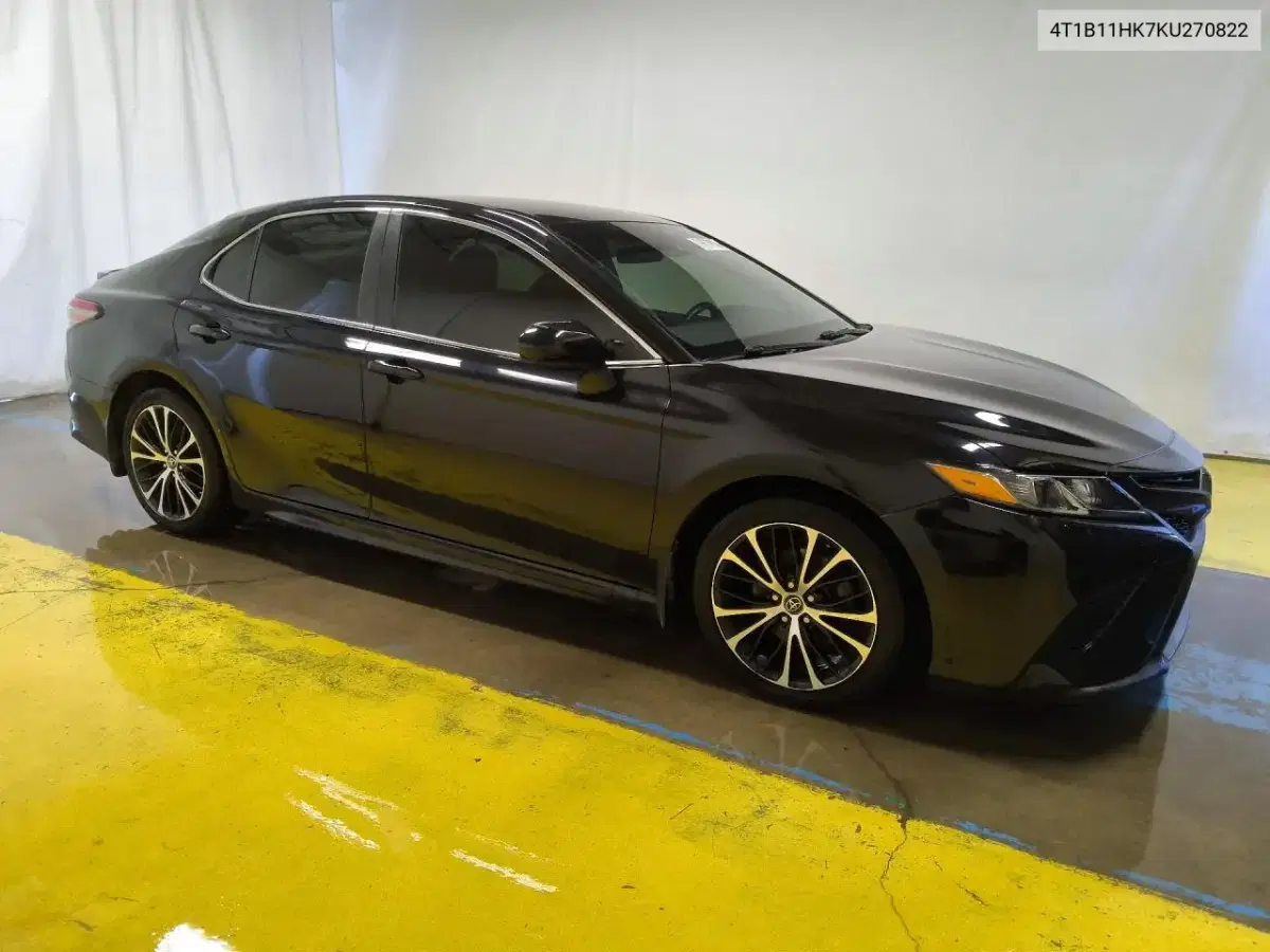 2019 Toyota Camry Se VIN 4T1B11HK7KU270822 фото 4