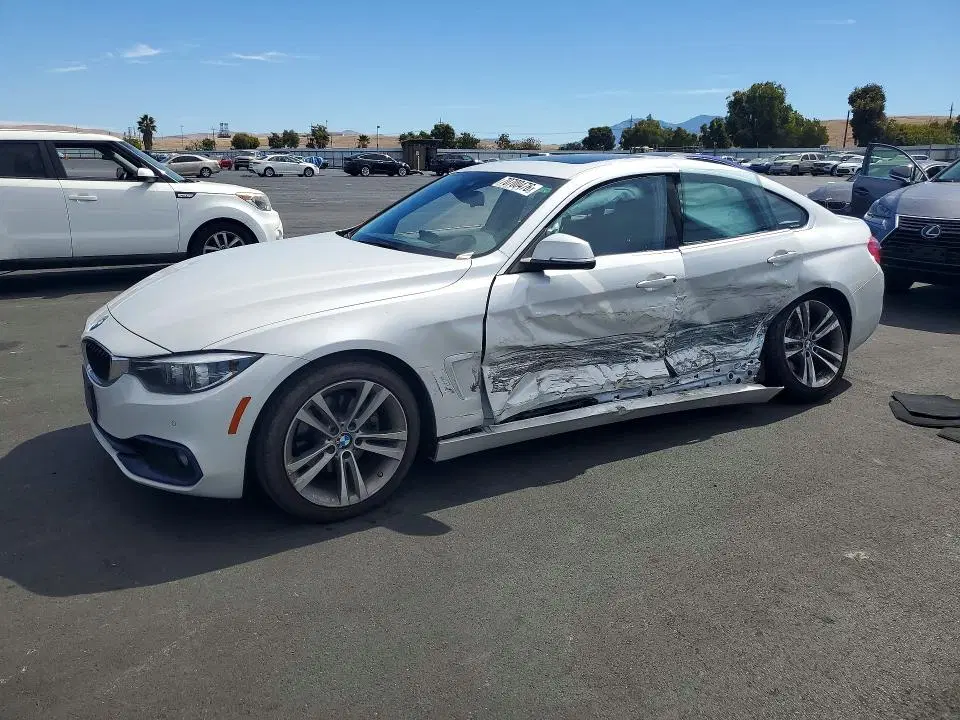 WBA4J1C59JBG77677 — 2018 BMW 430I, боковая часть, фото до ремонта