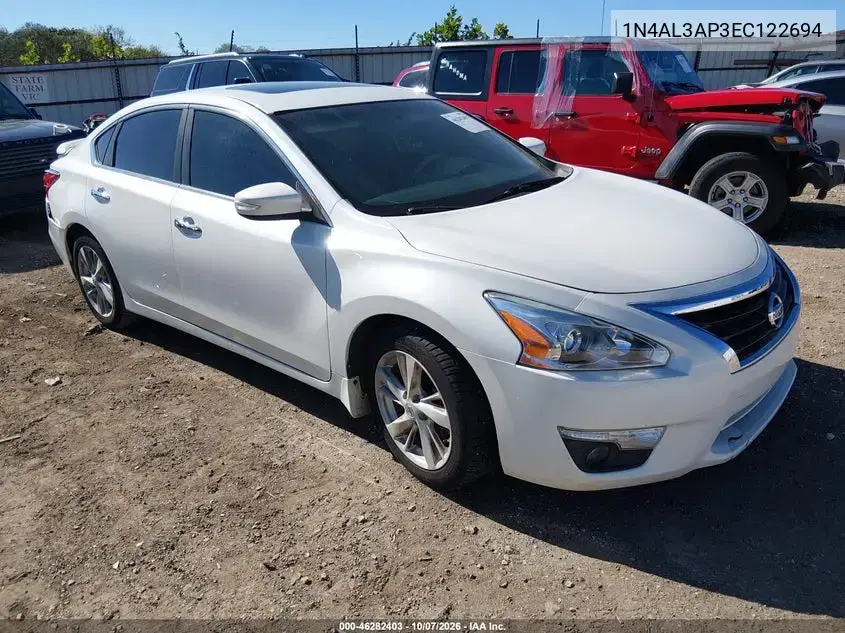 2014 Nissan Altima 2.5 Sl VIN 1N4AL3AP3EC122694 фото 2