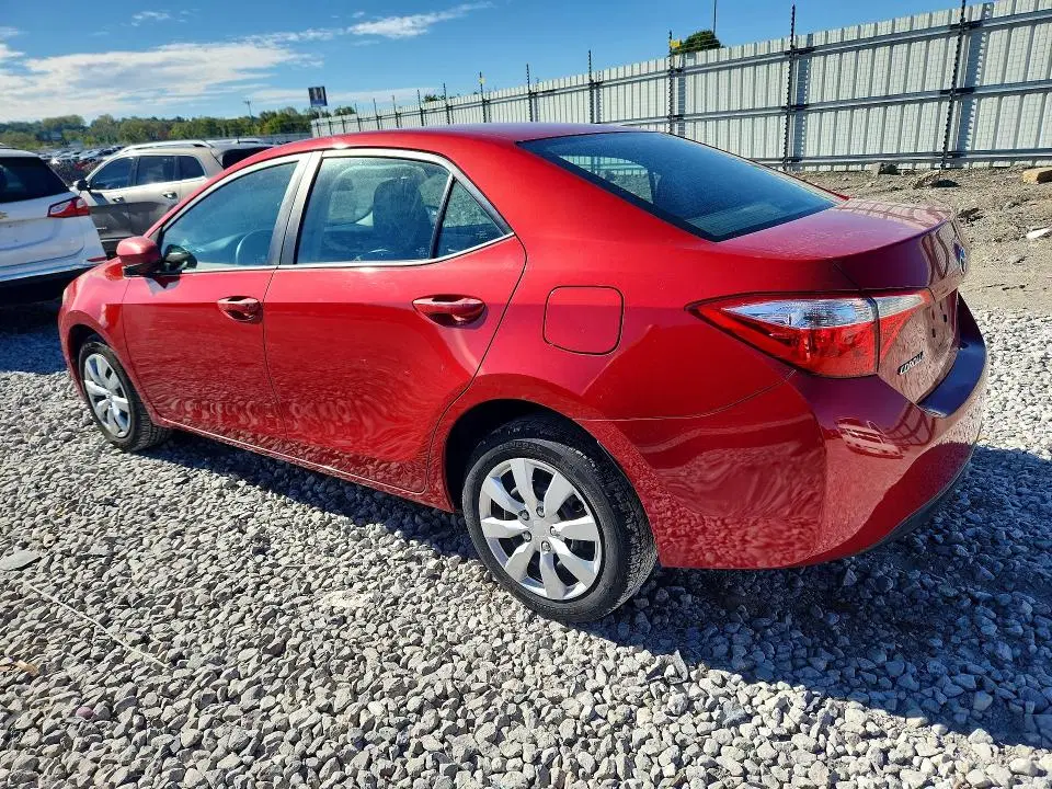 2014 TOYOTA COROLLA VIN 5YFBURHE6EP118374 фото 2