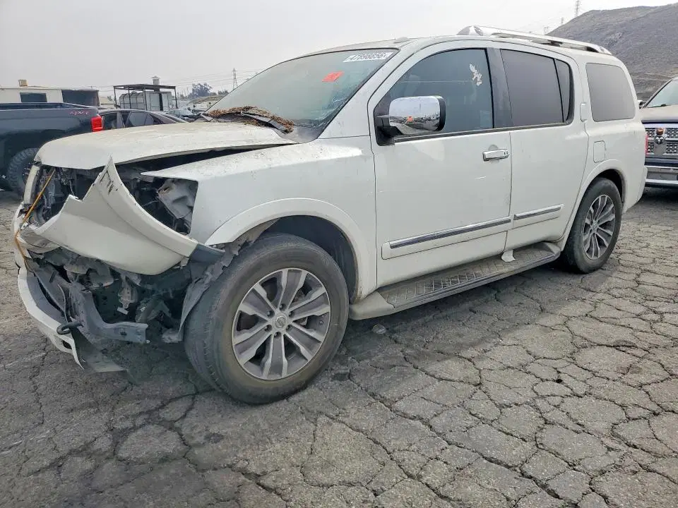 5N1AA0ND6FN612742 — 2015 Nissan Armada, Передняя часть (Front End), фото до ремонта