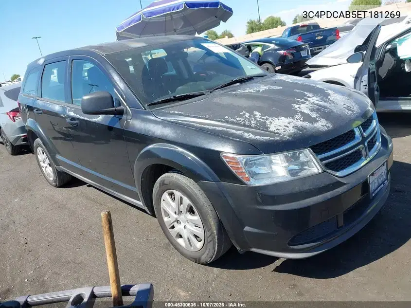 2014 Dodge Journey American Value Pkg VIN 3C4PDCAB5ET181269 фото 2