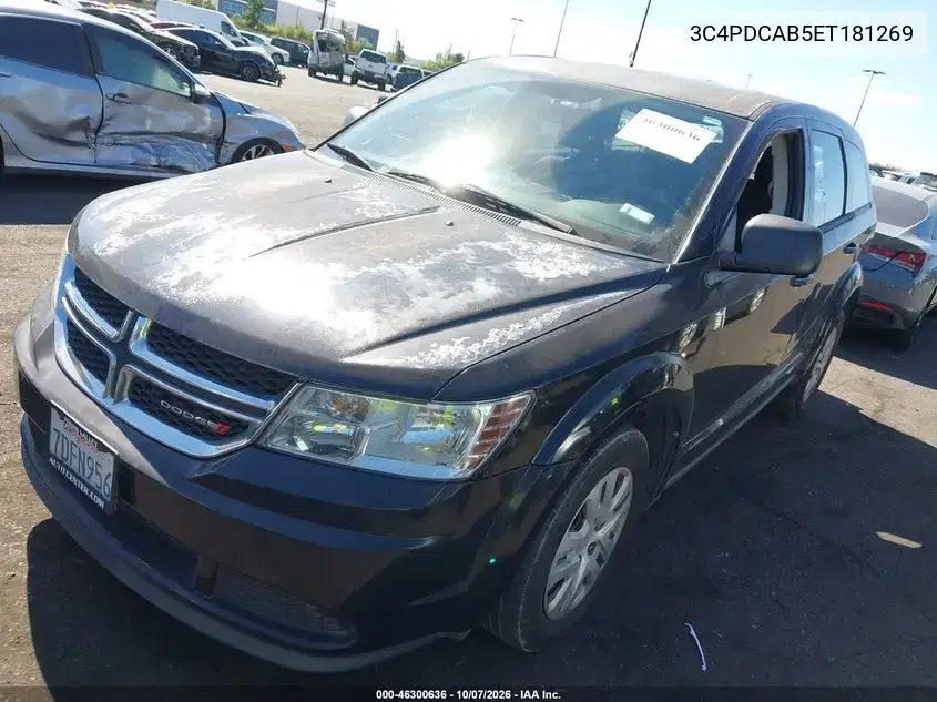 2014 Dodge Journey American Value Pkg VIN 3C4PDCAB5ET181269 фото 3