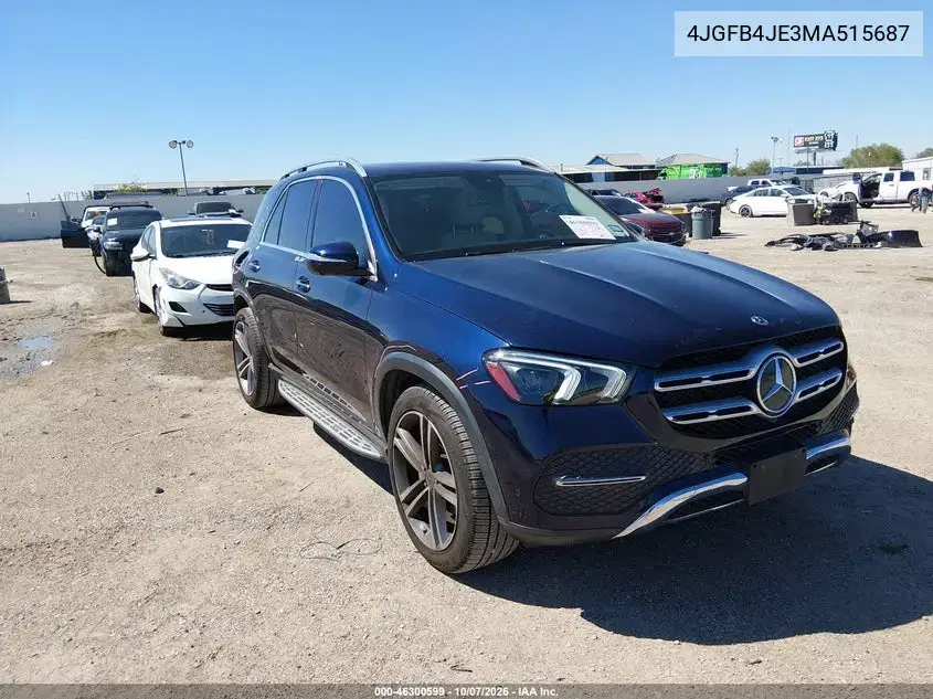 2021 Mercedes-Benz Gle 350 VIN 4JGFB4JE3MA515687 фото 2