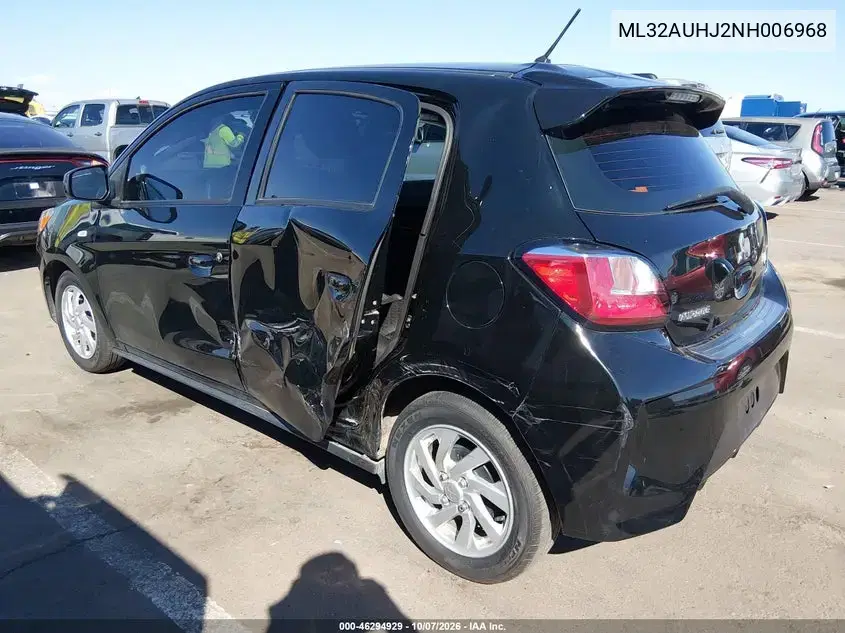 2022 Mitsubishi Mirage Le VIN ML32AUHJ2NH006968 фото 4