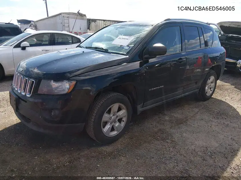 2014 Jeep Compass Sport VIN 1C4NJCBA6ED546005 фото 3