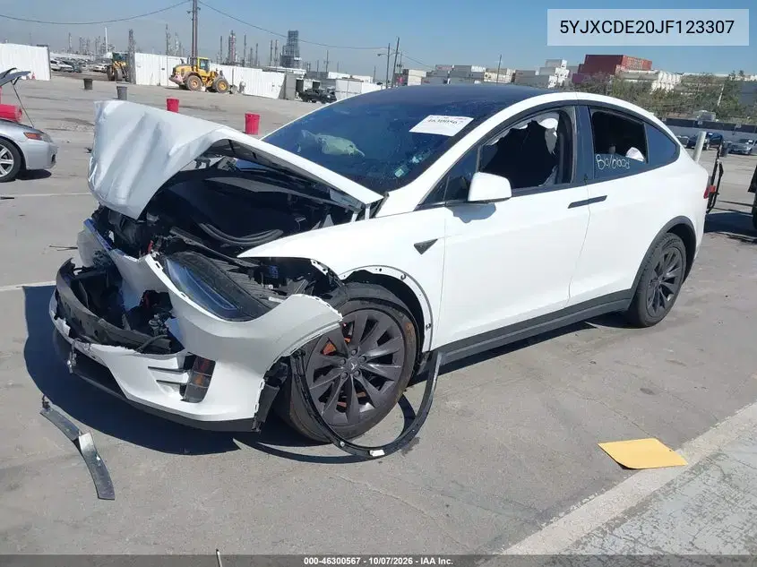 2018 Tesla Model X 100D/75D/P100D VIN 5YJXCDE20JF123307 фото 2