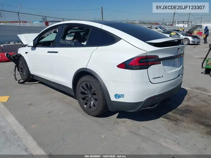 2018 Tesla Model X 100D/75D/P100D VIN 5YJXCDE20JF123307 фото 3