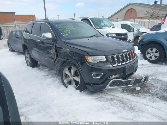 1C4RJFCG9EC418871 — 2014 Jeep Grand Cherokee Overland, Передняя часть, фото до ремонта