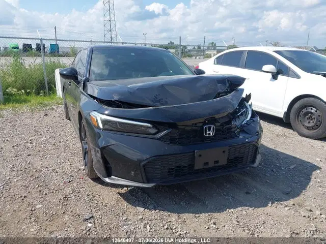 2HGFE4F84SH009719 — 2025 Honda Civic Sport/Sport Touring, Передняя часть, фото до ремонта