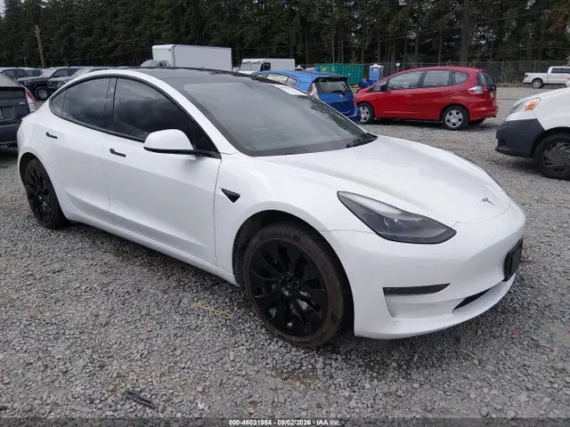 5YJ3E1EB1NF325196 — 2022 Tesla Model 3 Long Range Dual Motor All-wheel Drive, Left Side, фото до ремонта