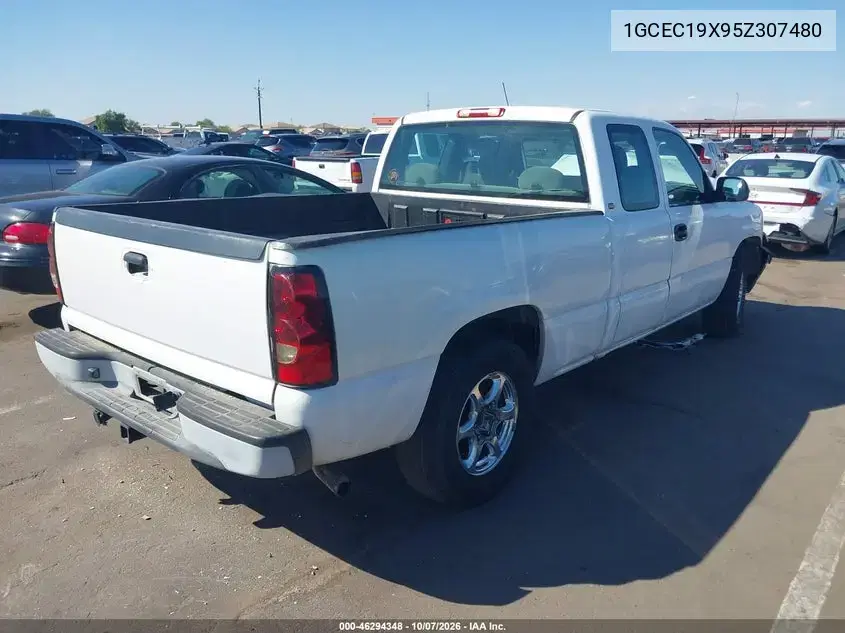 2005 Chevrolet Silverado 1500 Work Truck VIN 1GCEC19X95Z307480 фото 4